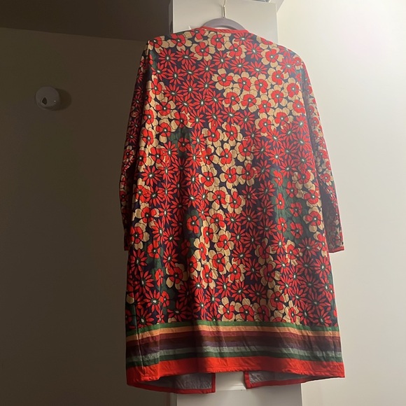 Long Flower Pattern Cardigan - Picture 6 of 6